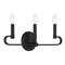 Designers Fountain Summit 20in 3-Light Matte Black Modern Indoor Vanity Light with Candelabra-Style Curves D269C-3B-MB - alternate 1